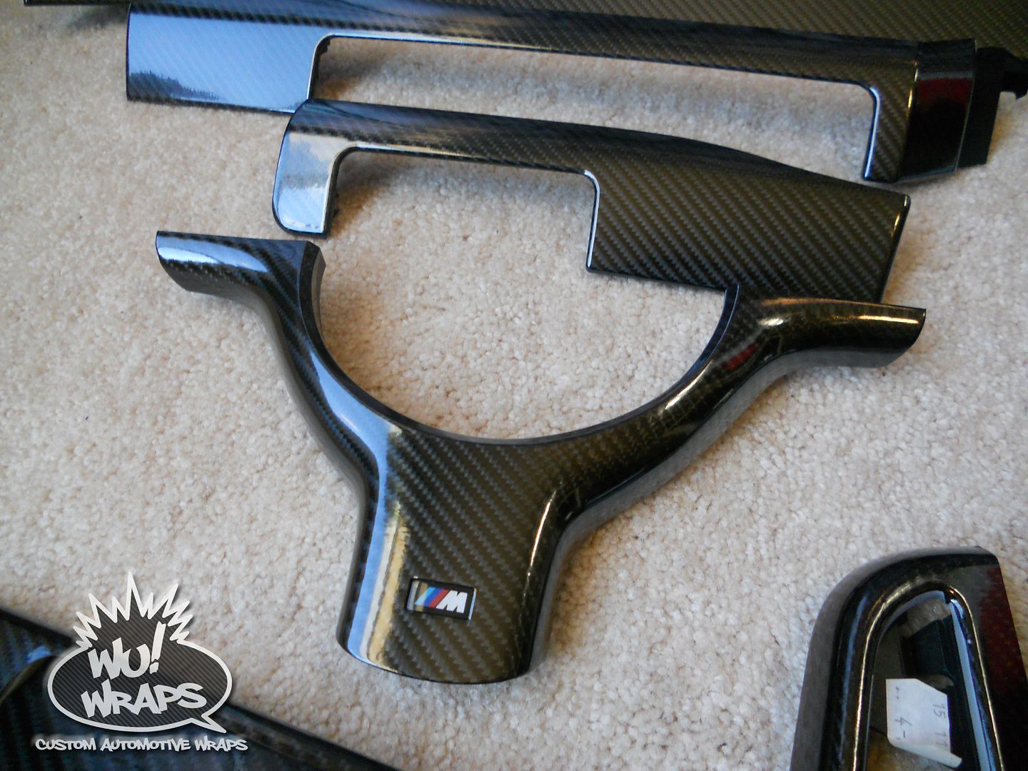 BMW e46 coupe interior trim Avery Supreme Brushed Titanium vinyl wrap Wu! Wraps seatt